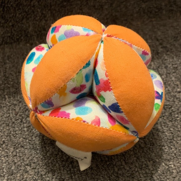 Vibrant Orange and Multicolor Kids Learning Ball Lovevery Montessori - Picture 1 of 2